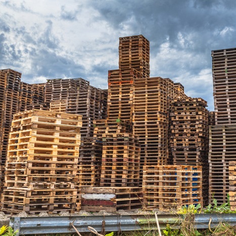 The production process of wooden pallets